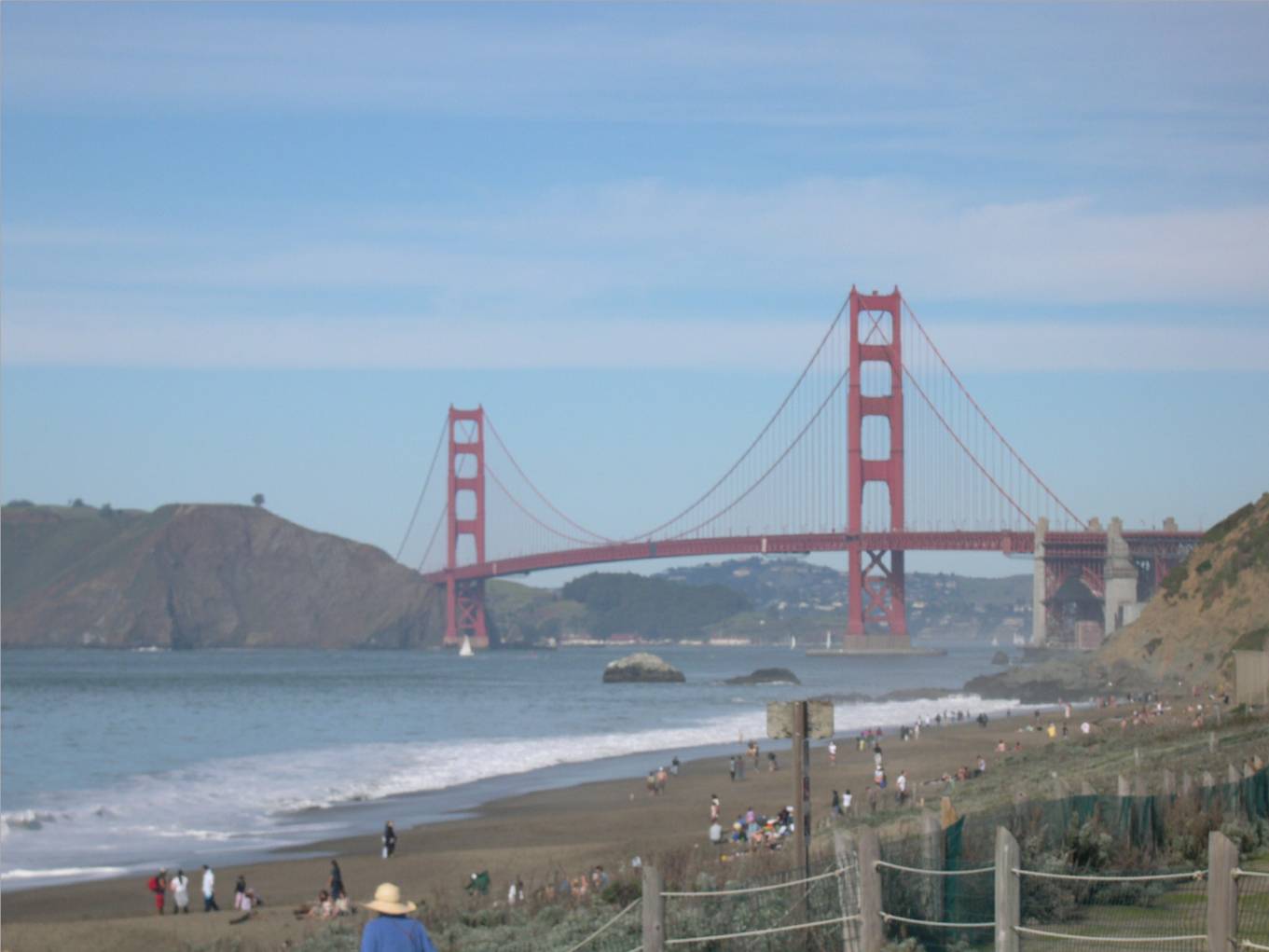 golden gate...no snow!