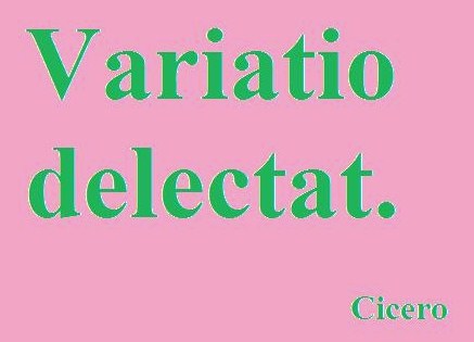 variatio delectat