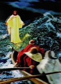 jesus on the water