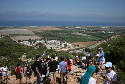 overlooking the sea mt. carmel