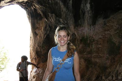 in a cave mt. carmel