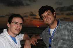 Aharon and Ariel at ROI120 in Israel Aharon and Ariel at ROI120 in Israel